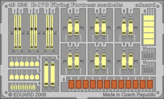 B-17G Flying Fortress seatbelts  (REV/MON)