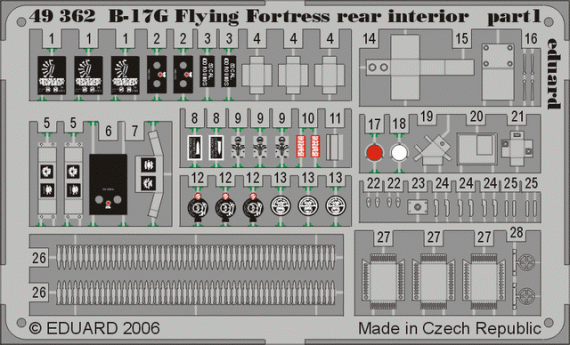 B-17G Flying Fortress rear interior  (REV/MON)