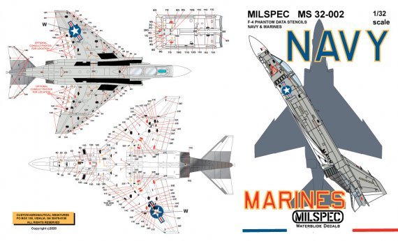 1/32 McDonnell F-4B Phantom Walkways/Formation Lights