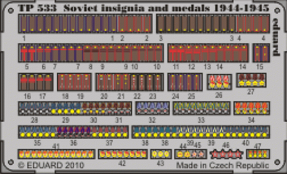 1/35 Soviet insignia 1944 and medals