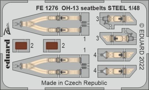 1/48 OH-13 seatbelts STEEL