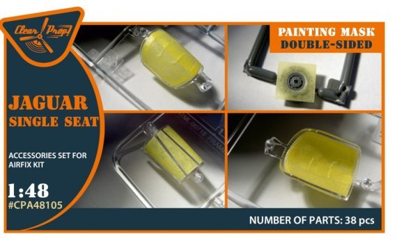 1/48 Jaguar Single seat paint mask double-sided
