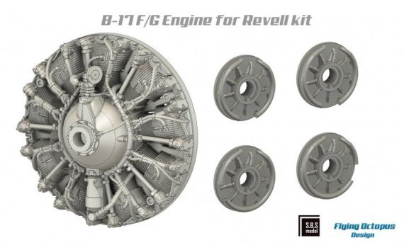 1/72 B-17F/G Engine Set for Revell
