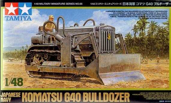 Tamiya Bulldozer Komatsu G40 Marina Giapponese 1/48