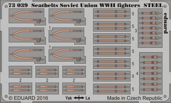 1/72 Seatbelts Soviet Union WWII fighters STEEL