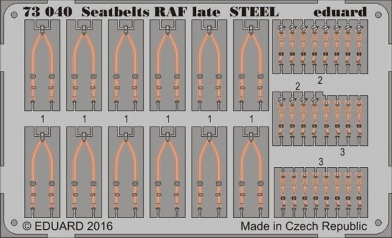 1/72 Seatbelts RAF late STEEL