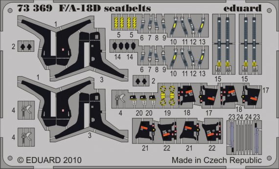 1/72 F/A-18D seatbelts (ACAD)