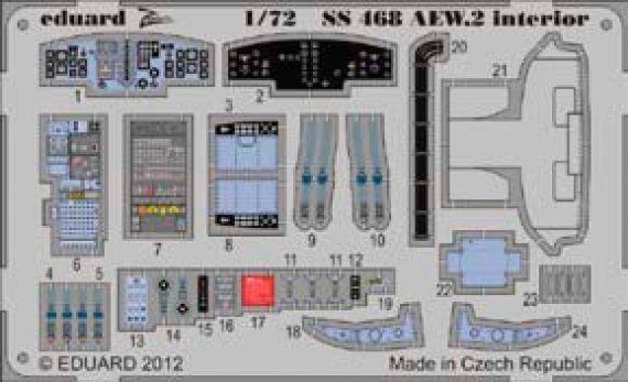 1/72 Sea King AEW.2 interior (self adhesive) (Cyber-Hobby)
