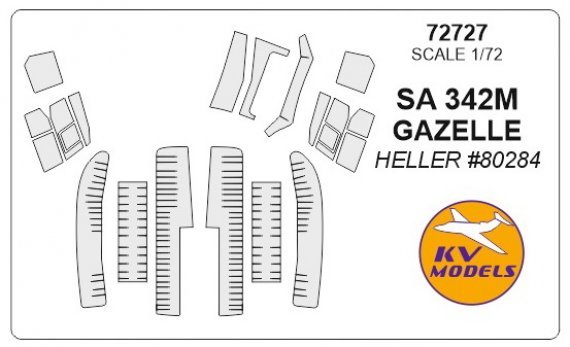 1/72 Aerospatiale Sa 342M Gazelle paint masks