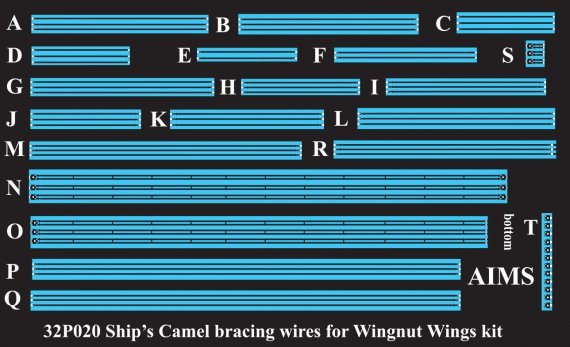 1/32 Sopwith 2F.1 Camel Ships Camel bracing wires for Wingnut