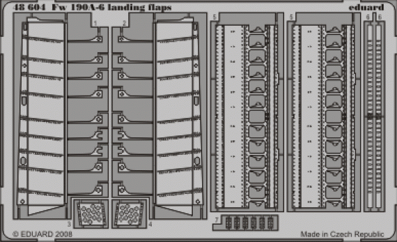 Eduard Fw 190A-6 landing flaps