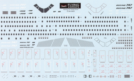 1/144 Boeing 747 Detail sheet