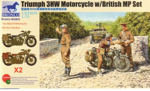 1/35 Triumph 3HW Motorcycle with MP Figure Set
