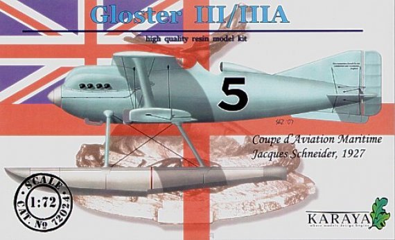 Karaya Gloster III/IIIA Schneider Cup mit Decals 1/72