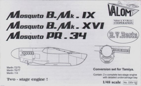 Valom 2-Stage Engines Mosquito Mk.IX/XVI PR.34 1/48