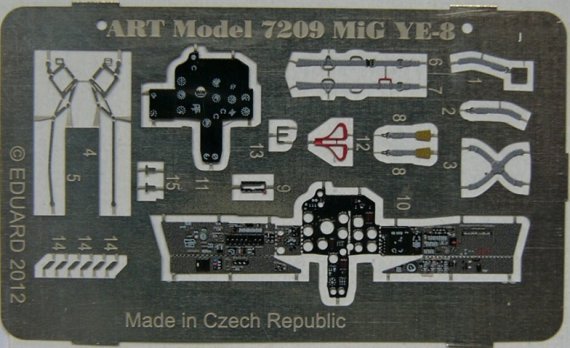 1/72 MiG YE-8 detail PE set (ART)