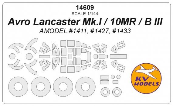 1/144 Avro Lancaster + wheels masks