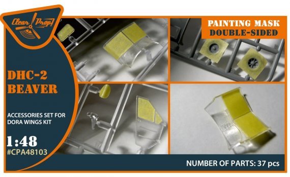 1/48 DHC-2 Beaver Paint mask double-sided DORA