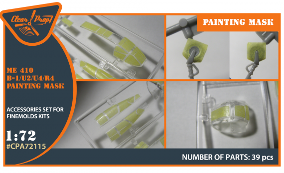 1/72 Messerschmitt Me-410B-1/U2/U4/R4 painting mask