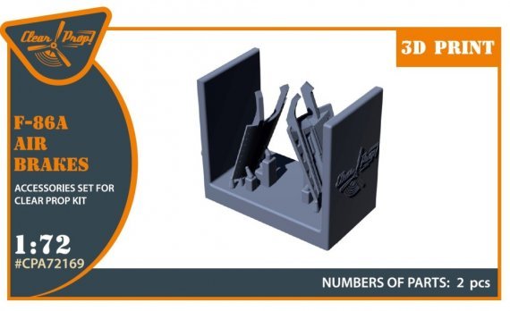 1/72 F-86A air brakes for Clear Prop