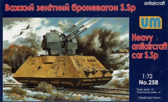 1/72 Heavy antiaircraft car S.Sp