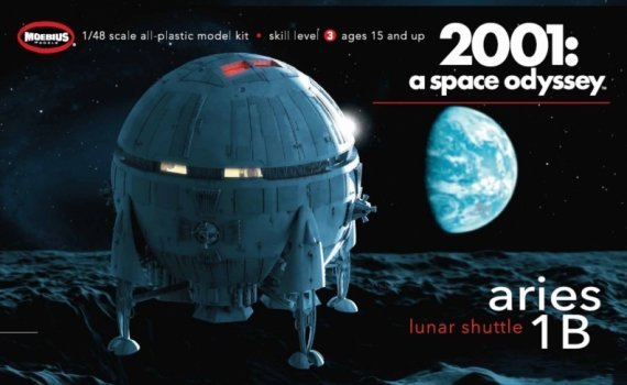 1/350 2001: A Space Odyssey Aries 1B Lunar Carrier Vehicle