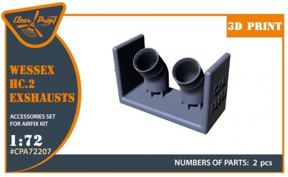 1/72 Wessex HC.2 Exhausts for Airfix