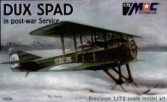 MAC Dux Spad 1/72 Service Apr�s-Guerre Skis Russie Finlande