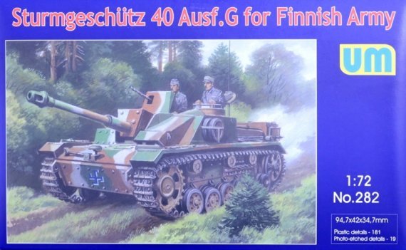 1/72 Sturmgeschutz 40 Ausf.G for Finnsih Army