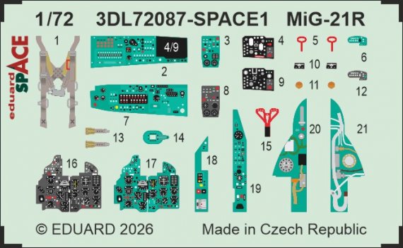 Eduard Maquette MiG-21R 1/72 Avion de chasse