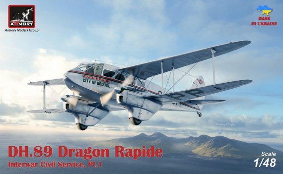 1/48 De Havilland DH.89A Dragon Rapide Railway Air Services. Sta