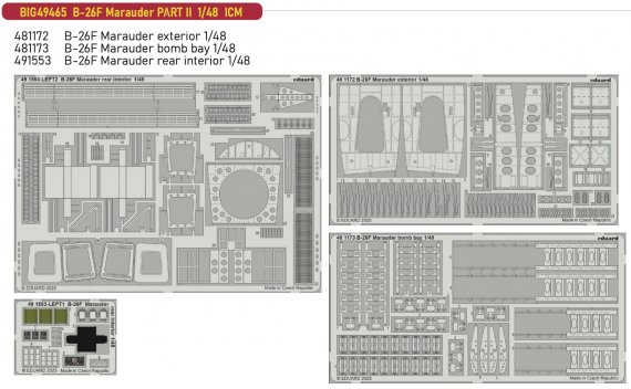 Eduard BigEd B-26F Marauder Part II 1/48
