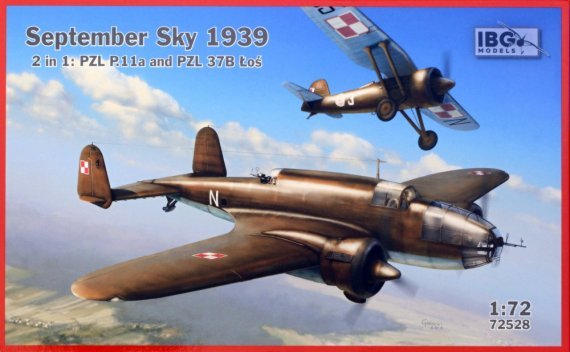1/72 PZL 37B Los & PZL P.11a September Sky 1939