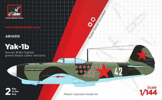 1/144 Yakovlev Yak-1b early, Soviet WWII fighter