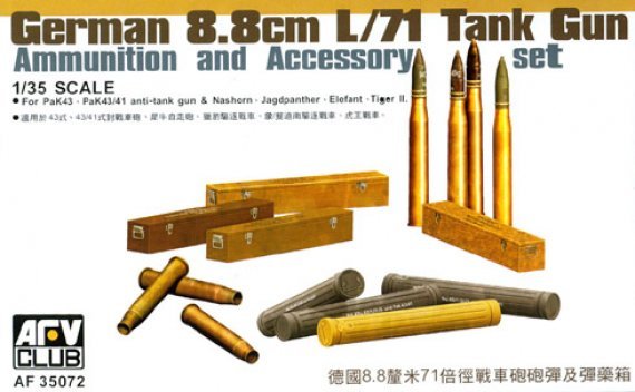 1/35 German 8.8cm L/71 Ammunition and Accessory