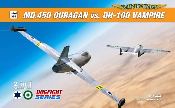 1/144 Ouragan vs. de Havilland Vampire / Dogfight set