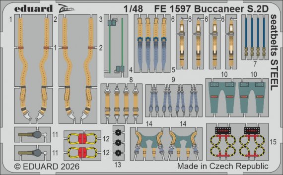 Eduard Cinture Buccaneer S.2D STEEL 1/48 Trumpeter