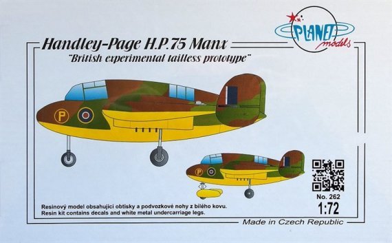 1/72 H.P.75 Manx (incl.decals&metal legs)