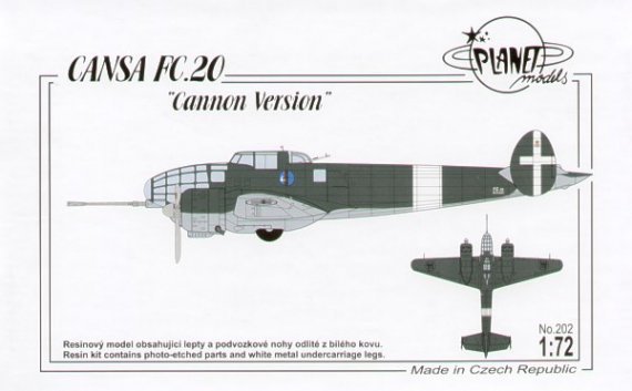 Planet 1/72 Cansa FC.20 Kanonenversion