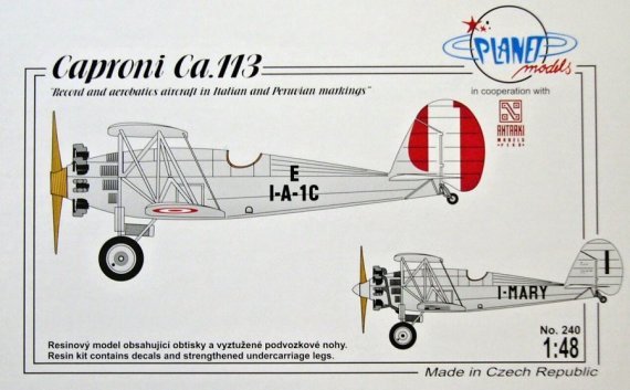 1/48 Caproni Ca.113 Italian and Peruvian Markings