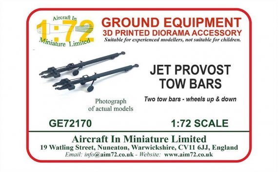 1/72 Jet Provost tow bar resin model for Airfix or Matchbox