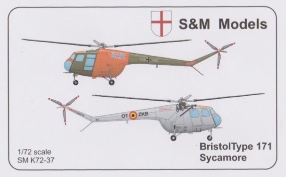 1/72 Bristol Sycamore type 171 decals Belgium and Germany