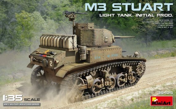 1/35 M3 Stuart Light Tank Initial production