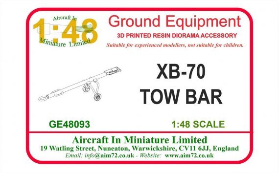 1/48 XB-70 Tow Bar