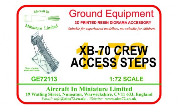 1/72 Crew access steps for the North-American XB-70 Valkyrie