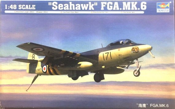 Scale model kit of Seahawk FGA.MK.6 in 1/48 scale