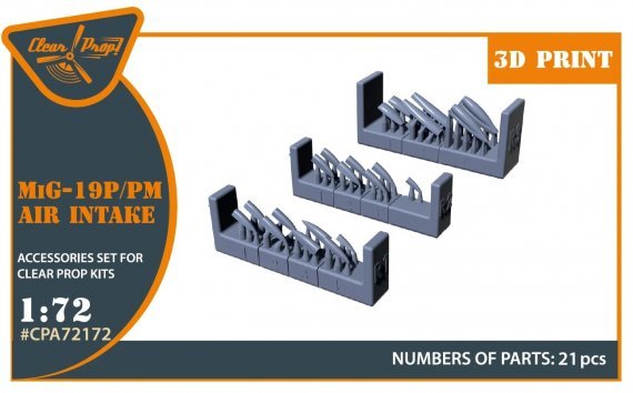 1/72 MiG-19P/PM Air Intake for Clear Prop
