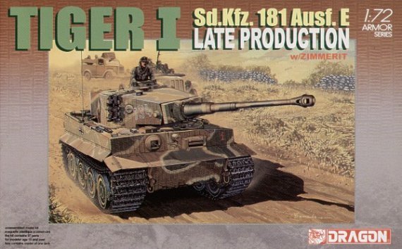 1/72 Tiger I late version Sd.Kfz.181 with Zimmerit