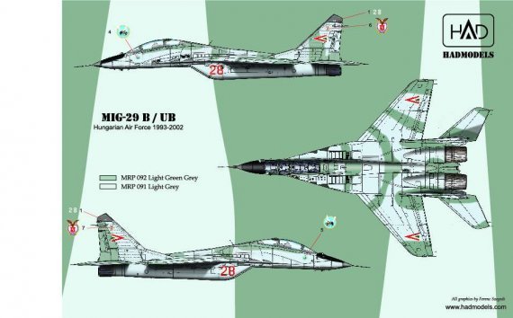 1/48 Mikoyan MiG-29B Hunaf old russian painting