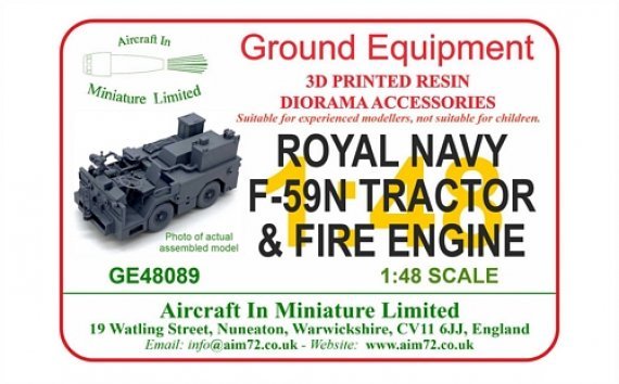 1/48 Royal Navy F-59N deck tractor & fire engine